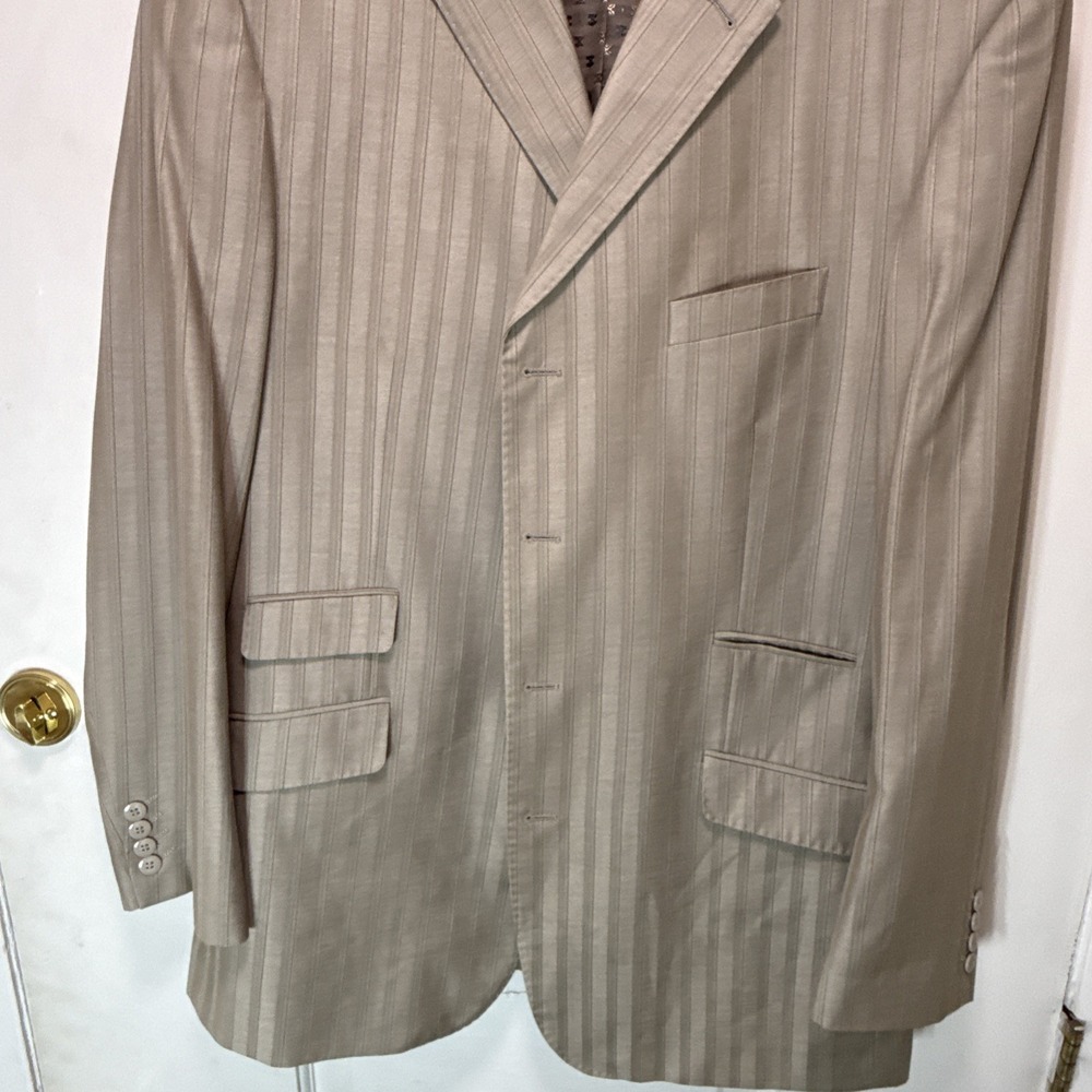 Earvin Magic Johnson Signature Victork Suit Jacket Super 150 48l - Picture 9 of 14